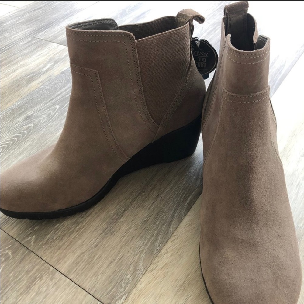Tan booties